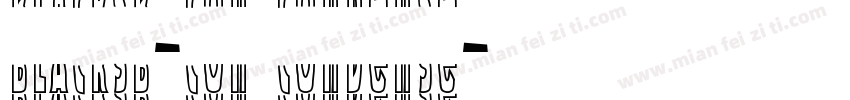 BlackSB-Con Condense字体转换